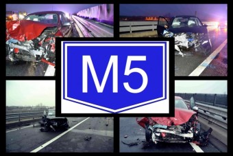 Halálos baleset az M5-ösön, szembefordult a forgalommal a 85 éves sofőr