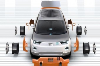 Szétszedhető, összerakható kisautó a Fiattól