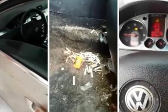 A mosós srác picit megrémült, amikor meglátta, mi van a nő autójában