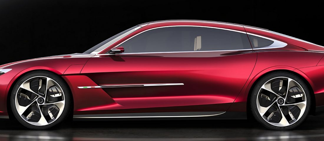 Tisztán elektromos luxus-GT, benzinmotorral