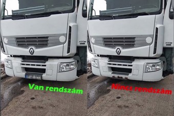 Magyar kamionosé a világ legjobb rendszámtrükkje, óriási ötlet volt