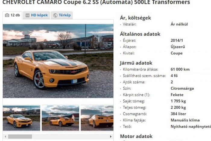 Ha csicska vagy és félsz a sebességtől, meg ne vedd – írja az eladó