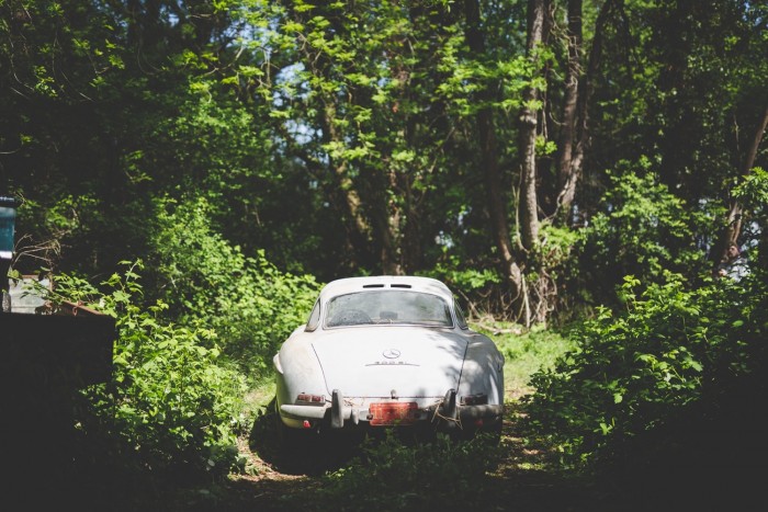 53 évig pihent ez a sirályszárnyas Mercedes 6