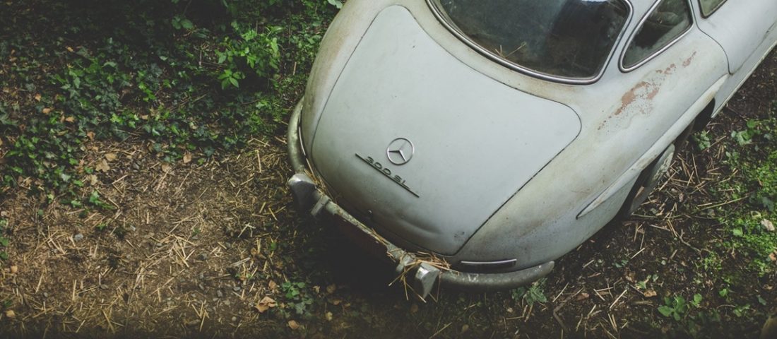 53 évig pihent ez a sirályszárnyas Mercedes