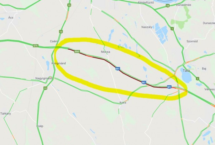 Csúnya baleset az M1-esen, óriási dugó 1 | Vezess Csúnya baleset az M1-esen, óriási dugó 1