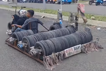 Ezeknél az indonéz tuningolt robogóknál furcsábbat ma nem látsz