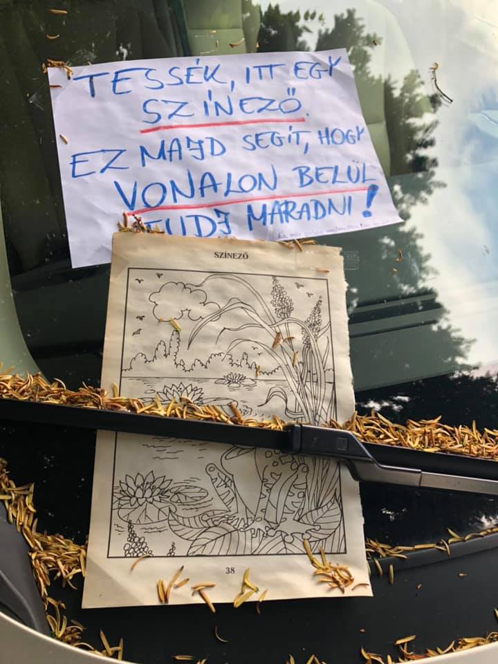 Fergeteges oktató cetlit kapott egy magyar autós 2