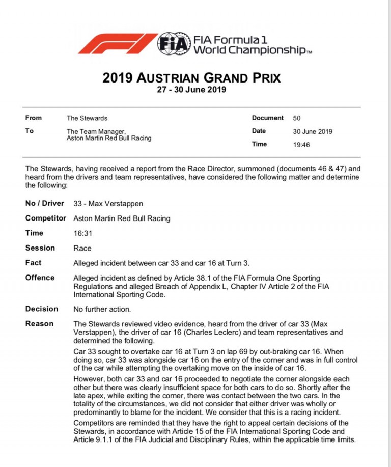 F1: Megvan, ki nyerte az Osztrák Nagydíjat 1