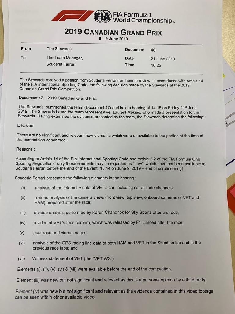F1: Elutasították a Ferrari kérelmét, marad Vettel büntetése 2 | Vezess F1: Elutasították a Ferrari kérelmét, marad Vettel büntetése 2