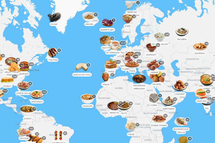 Ez a térkép megmondja, mit egyél nyaralás alatt