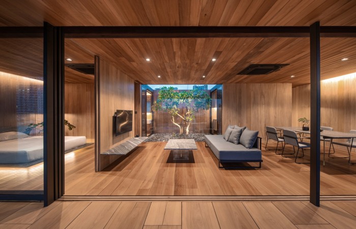 Elég merészre sikerült ez a minimalista tetőlakás 6