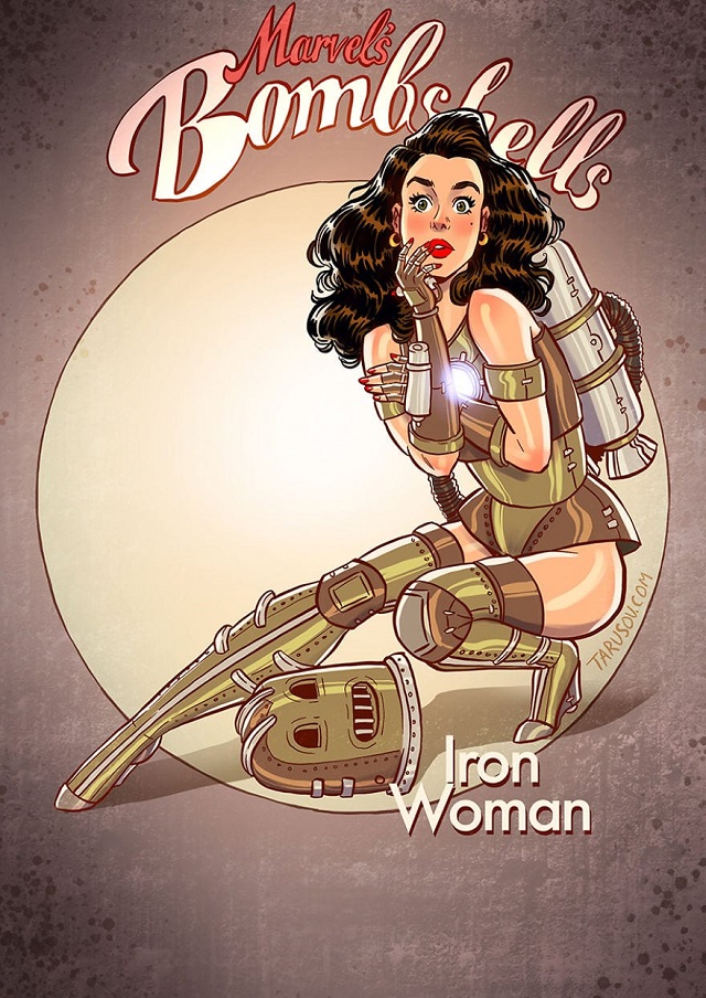 Dögös címlaplányként rajzolta meg egy művész a mozik képregényhőseit 7