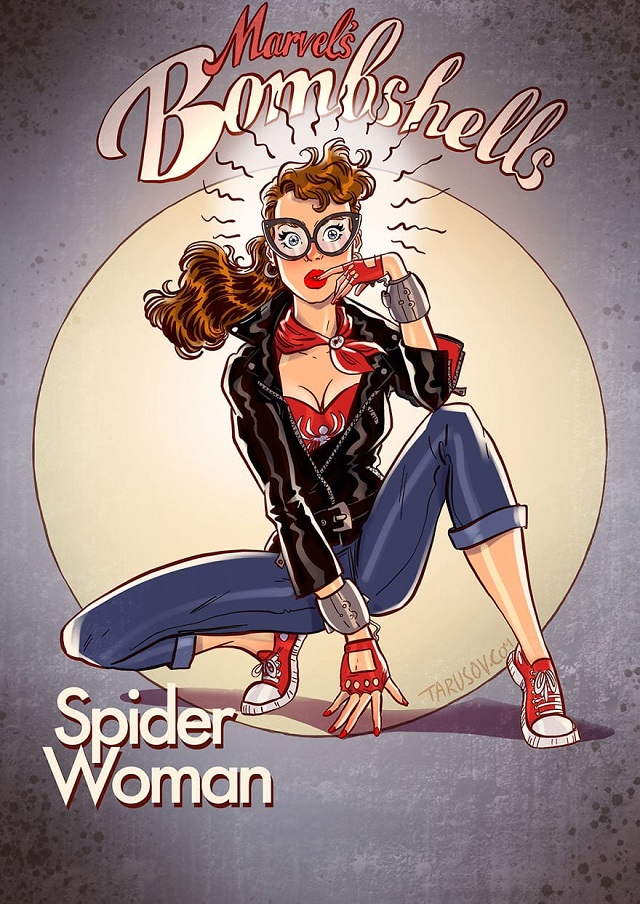 Dögös címlaplányként rajzolta meg egy művész a mozik képregényhőseit 9