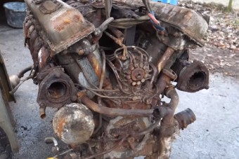 Nehéz elhinni, de ez a rozsdás vastömbbé rohadt V12-es újra életre kelt