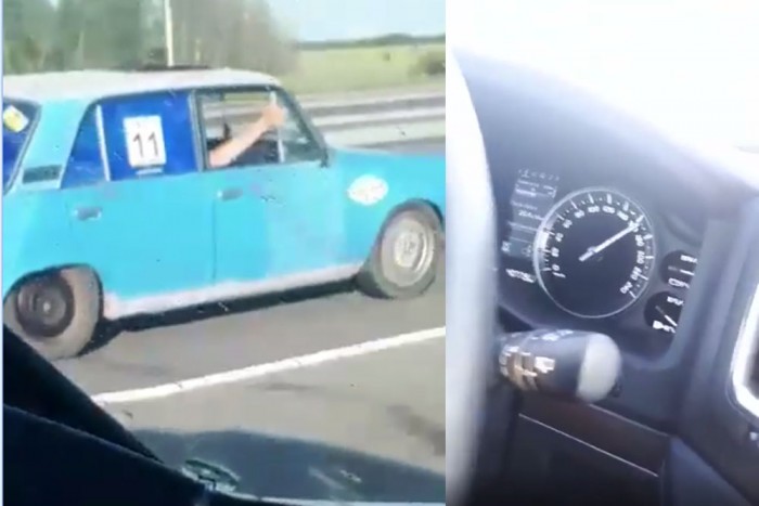 Volt meglepetés, simán ment 180-at az öreg szakadt Lada