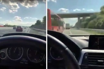 Közveszélyes gyorshajtó videózta magát az M7-esen