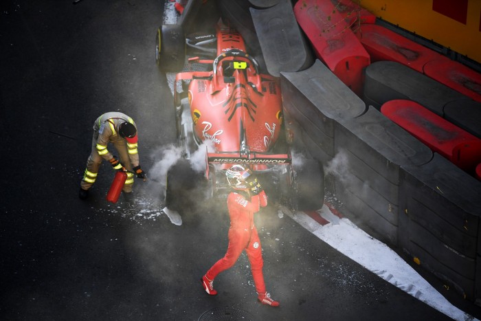 F1: Leclerc hálás a csapatnak az ütközés után 1 F1: Leclerc hálás a csapatnak az ütközés után 1