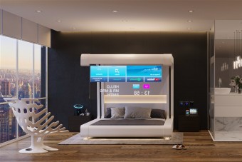 Így nézhet ki a jövő hotelszobája