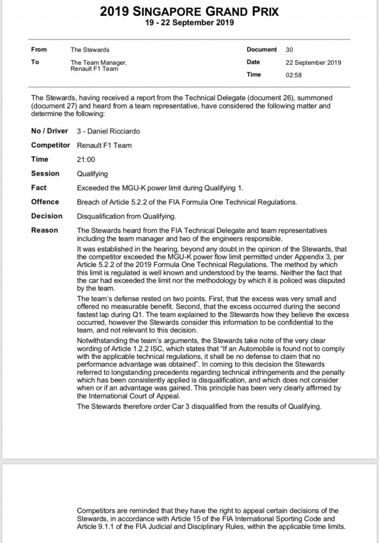 F1: Kizárták Ricciardót az időmérőről 1 | Vezess F1: Kizárták Ricciardót az időmérőről 1