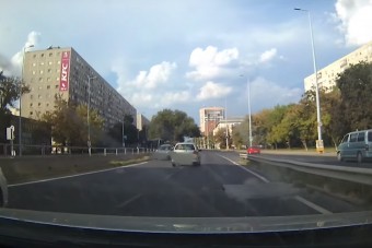 Ami az Árpád hídnál történt, az picit sokkolta az autósokat