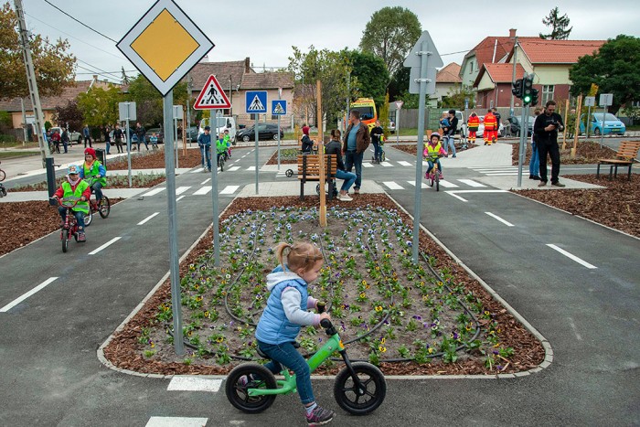 Meglepő extrája van az új budapesti KRESZ-parknak