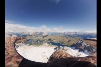 Egy sas szemszögéből láthatjuk a pusztuló gleccsereket