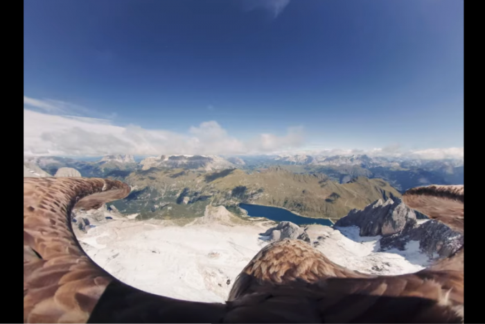 Egy sas szemszögéből láthatjuk a pusztuló gleccsereket