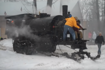 Ez a gőzzel hajtott gépszörny még ma is lenyűgöző