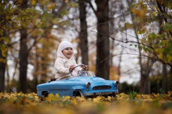 Pedálos kisautóban ennél már nincs fentebb