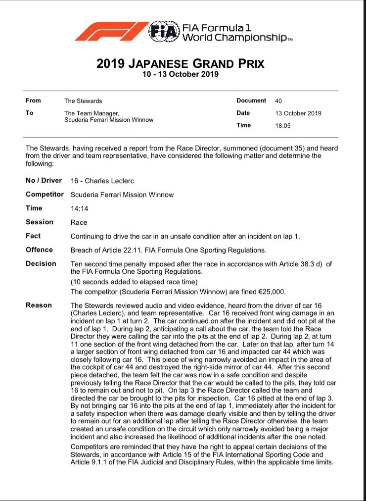 F1: Elszúrták Leclerc szuzukai büntetését? 1 | Vezess F1: Elszúrták Leclerc szuzukai büntetését? 1