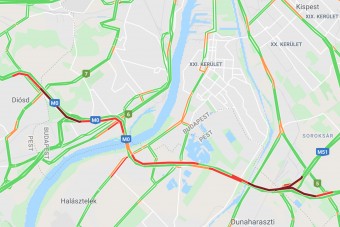 Lebénult az M0-s, lehetetlen közlekedni