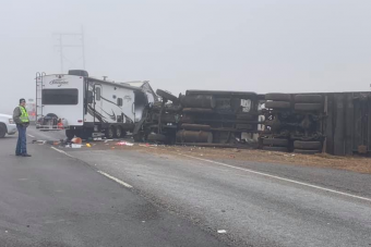 Egy pillanat alatt szabadult el a pokol a ködös autópályán