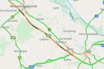 20 km-es dugó az M1-esen
