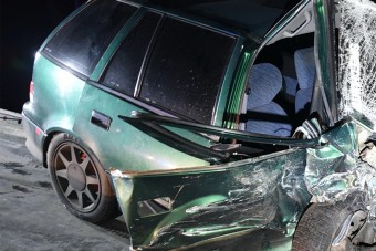 Elég kemény fotóval üzent a 86-os főúton történt baleset vétlen sofőrje