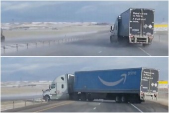 Kamiont fordított keresztbe a szélvihar