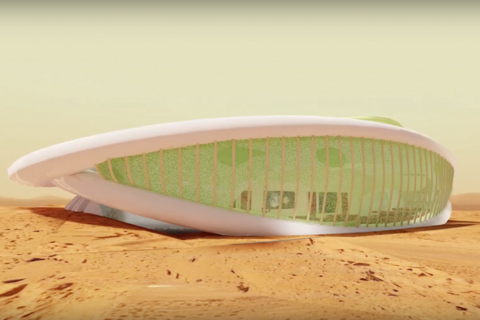 Gombaházakban lakhatunk a Marson