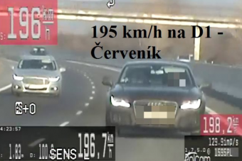 A szlovák rendőrség fotói bizonyítják, hogy gyorshajtóból a szomszédban sincs hiány