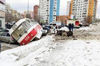 Bizarr okból siklott ki egy villamos Oroszországban 1 Bizarr okból siklott ki egy villamos Oroszországban 1