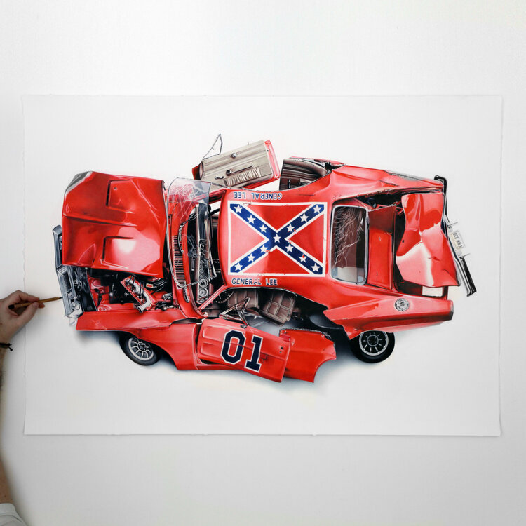 Legendás filmes autókból álmodott roncsot egy olasz művész 5