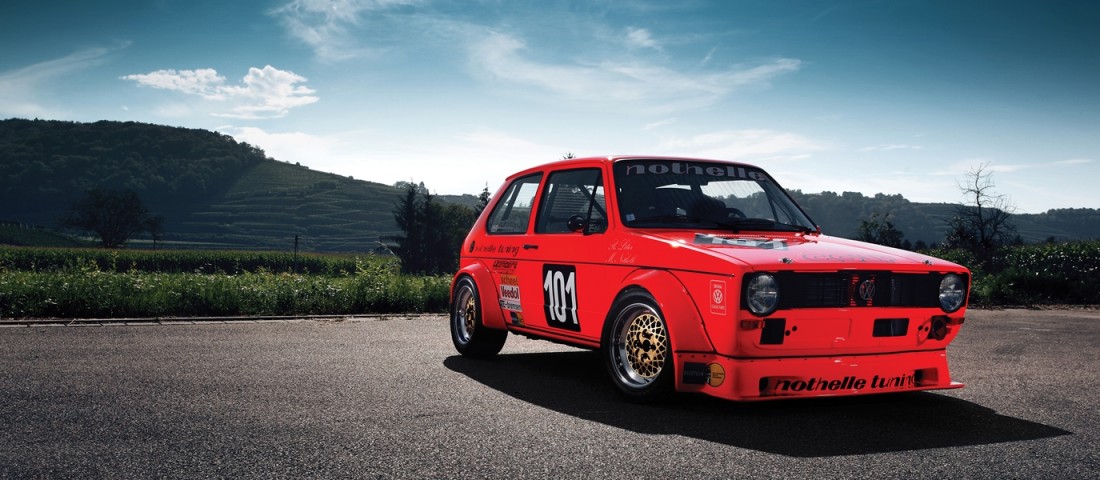 Az első VW Golf versenyautó