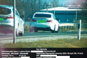 90 helyett 205-tel tépett a magyar BMW-s
