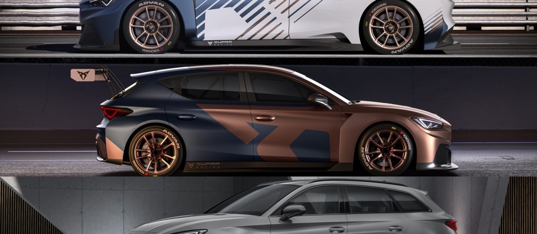 Utcai és pálya-versenyautók a SEAT sportmárkájától