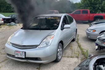 A gumiégető dízel Prius látványára nem lehet eléggé felkészülni