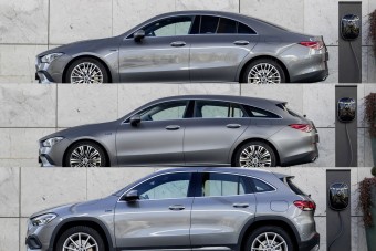 Három új Mercedes kap plug-in hibrid hajtást
