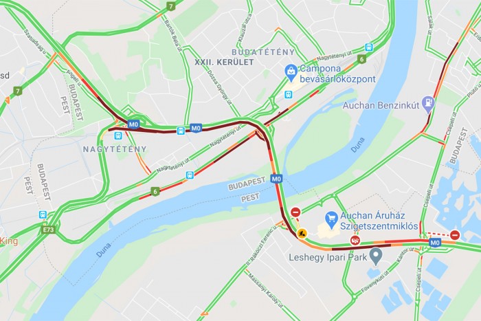 Pokoli dugó van az M0-son