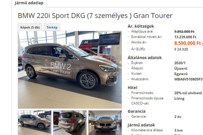 Vadonatúj BMW 6 millió forintos kedvezménnyel, jöhet? 1