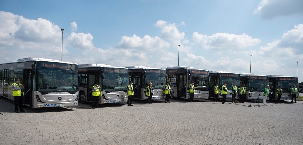 Új Merci buszok álltak forgalomba Kecskeméten