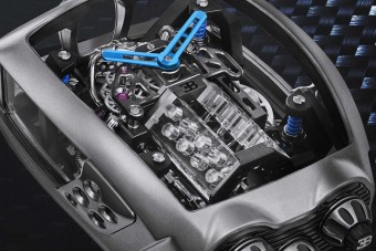 Működő W16-os motort építettek a Bugatti órájába