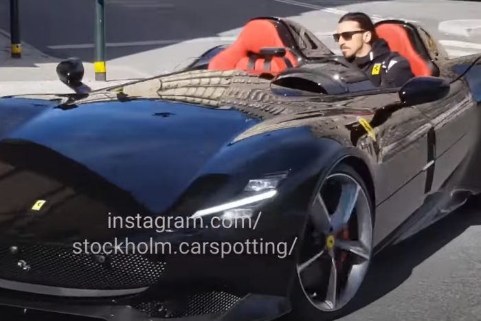Extrém ritka Ferrarival ment sétakocsikázni Zlatan Ibrahimovic