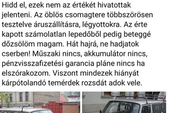 Óda egy eladó Wartburghoz 3